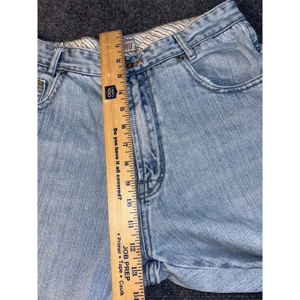 Road Jeans Men Size 33x34 Blue Denim Pockets Flat Front Regular Fit Straight Leg